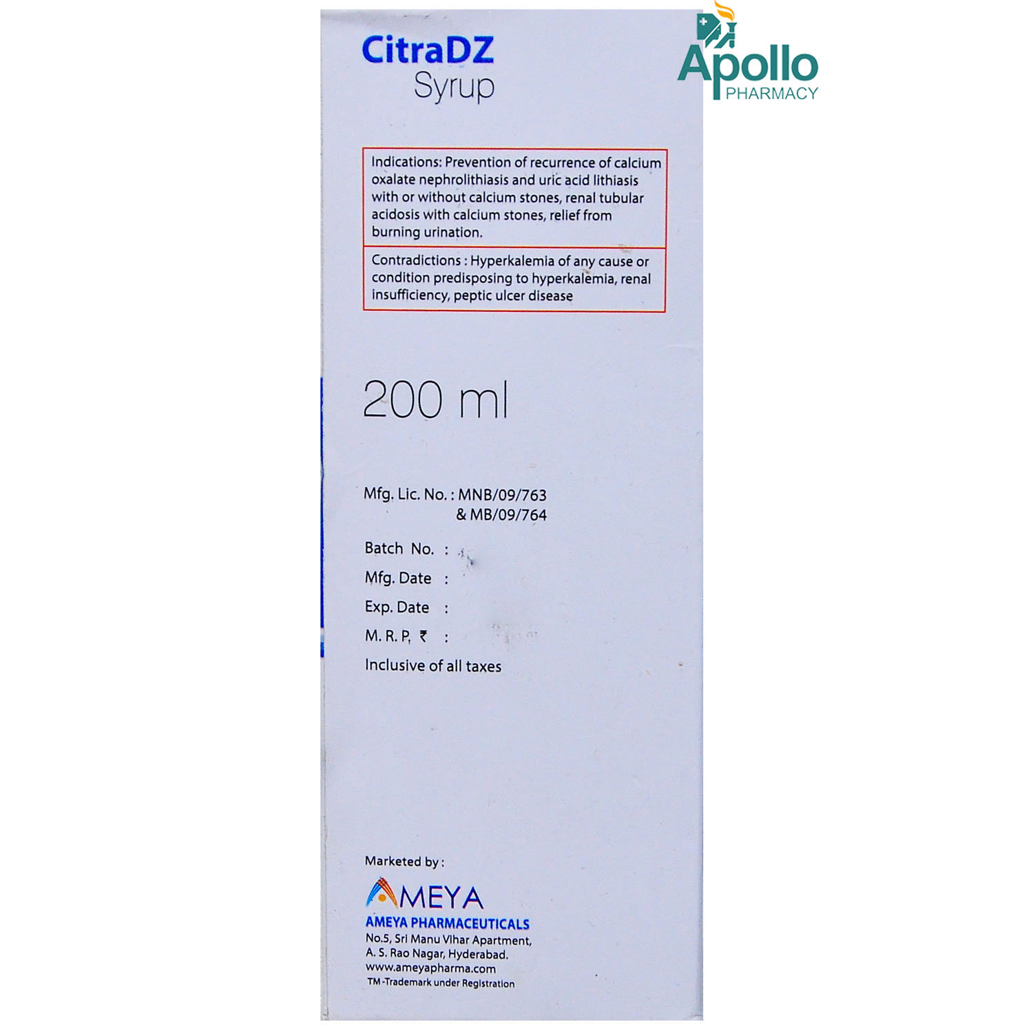 CITRADZ SOLUTION 200ML, Pack of 1 Liquid CITRADZ SOLUTION 200ML, Pack of 1 Liquid