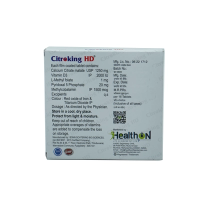 Citroking HD Tablet 15's, Pack of 15 TabletS