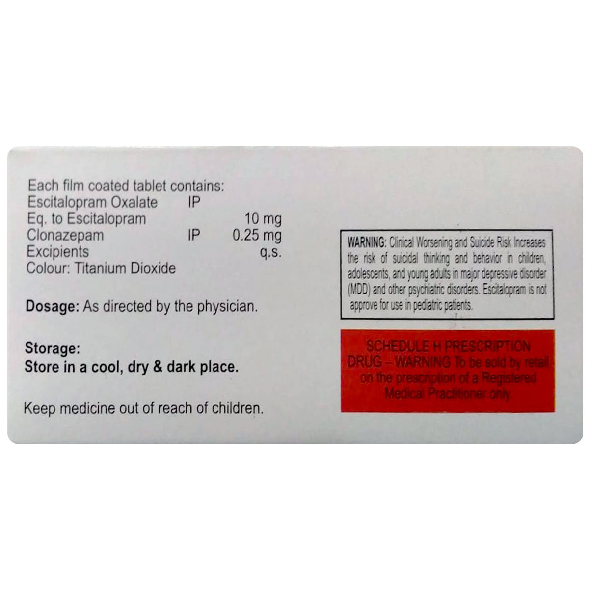 Citaross-Plus 0.25 Tablet 10's, Pack of 10 Citaross-Plus 0.25 Tablet 10's, Pack of 10