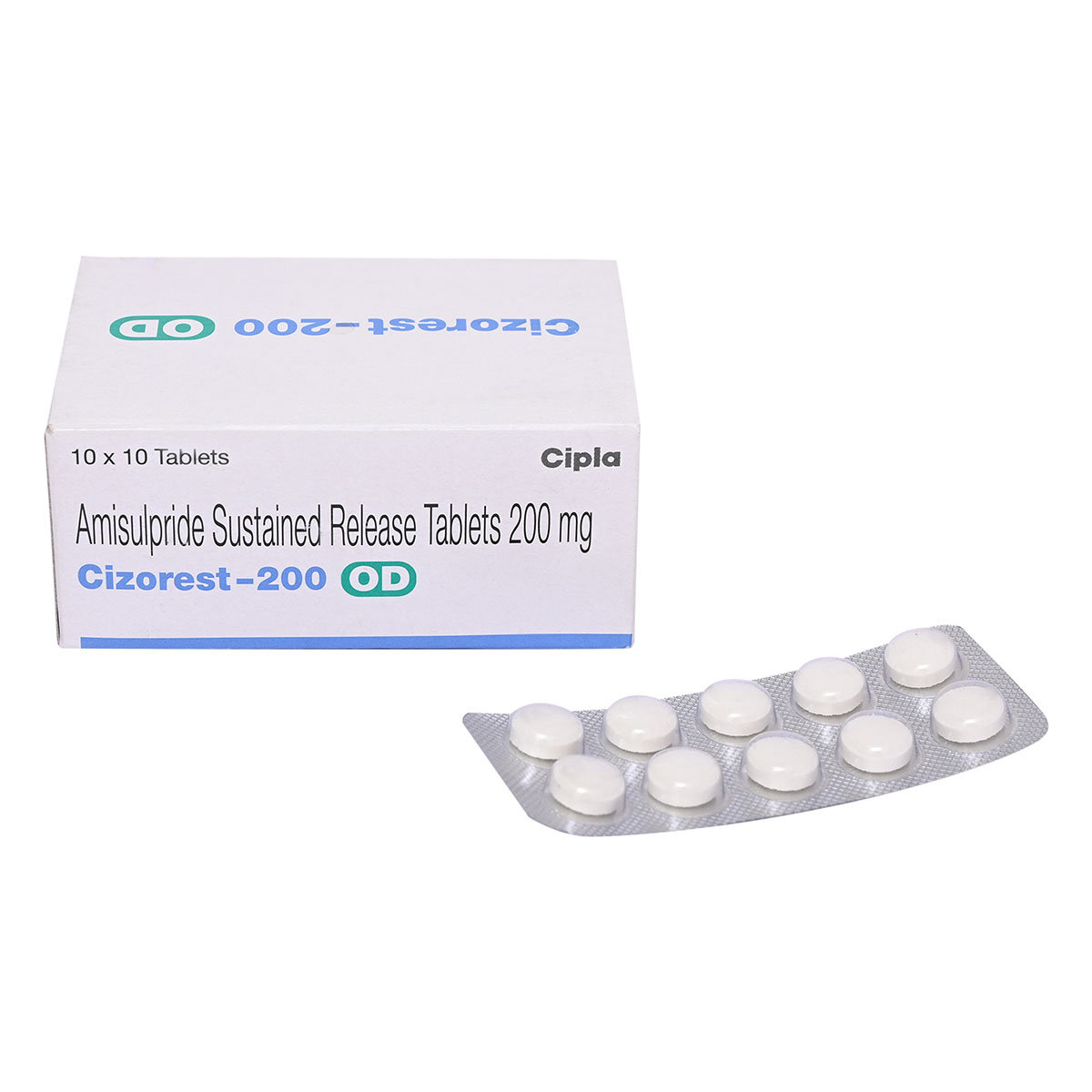 Cizorest-200 OD Tablet 10's, Pack of 10 TabletS Cizorest-200 OD Tablet 10's, Pack of 10 TabletS