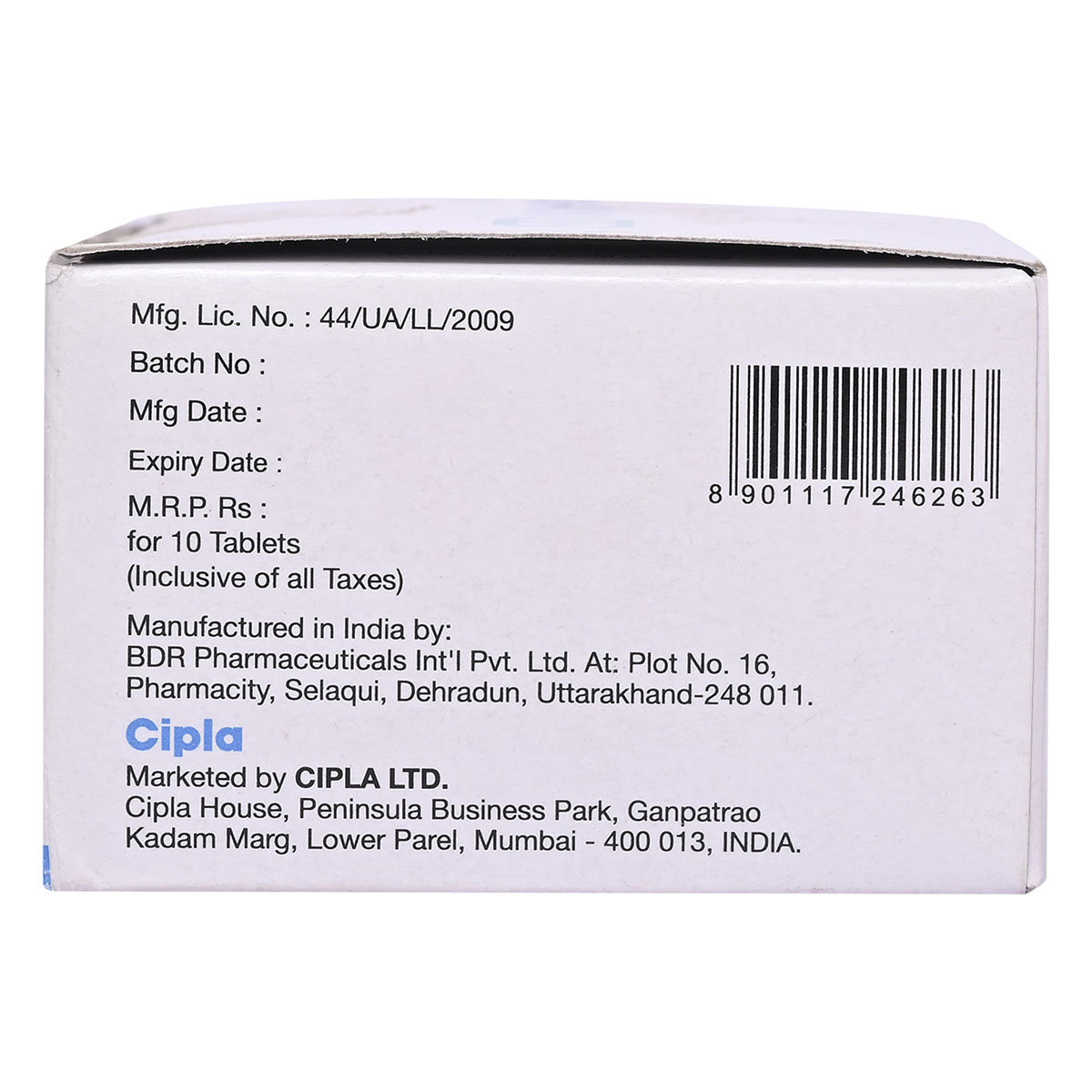 Cizorest-200 OD Tablet 10's, Pack of 10 TabletS Cizorest-200 OD Tablet 10's, Pack of 10 TabletS