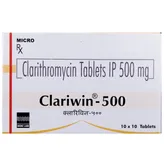 Clariwin-500 Tablet 10's, Pack of 10 TABLETS
