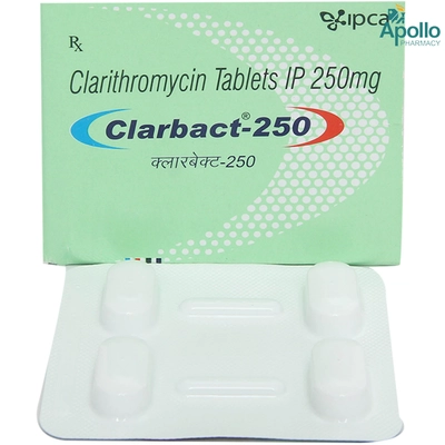 Clarbact 250 Tablet 4's, Pack of 4 TabletS