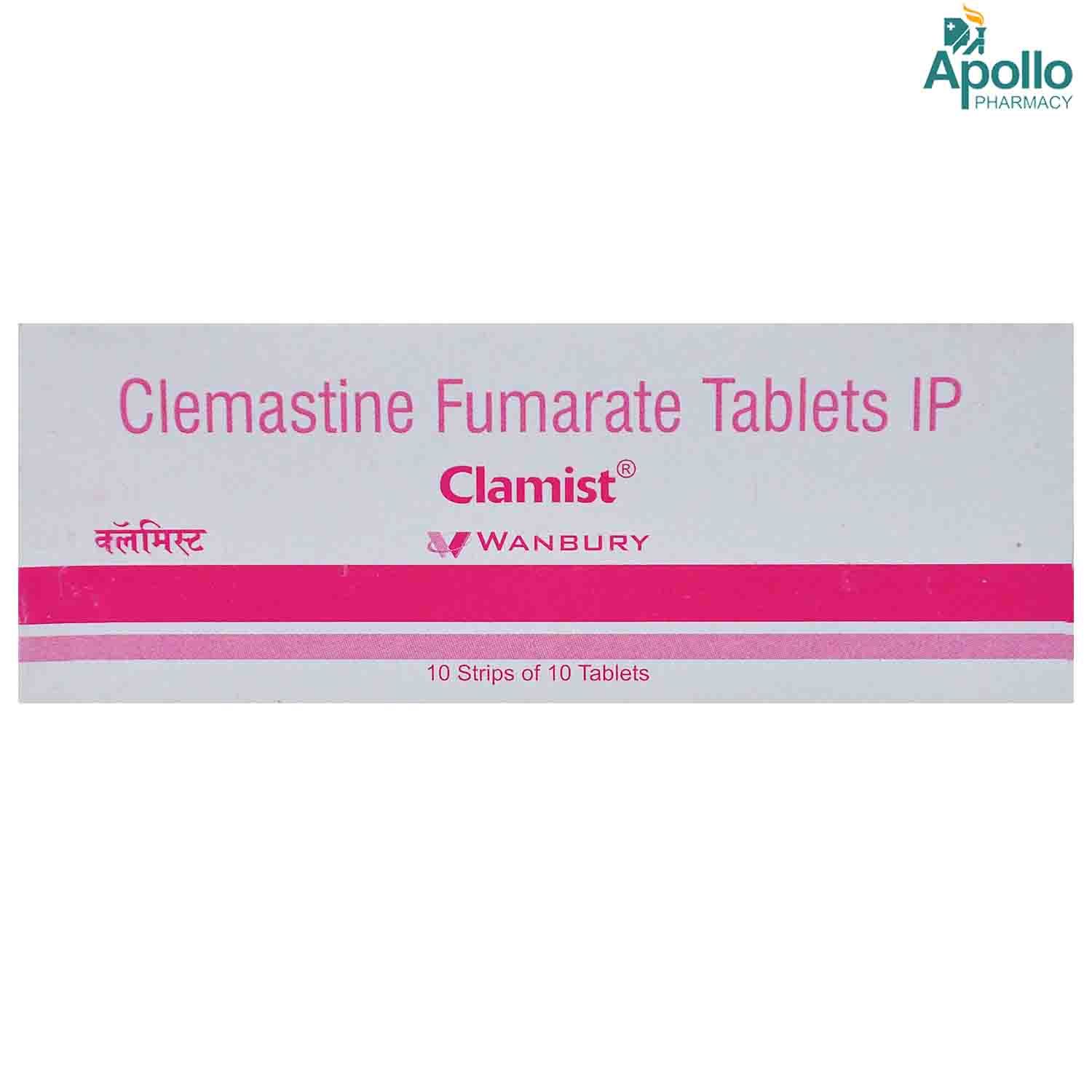 Buy Clamist Tablet 10's Online