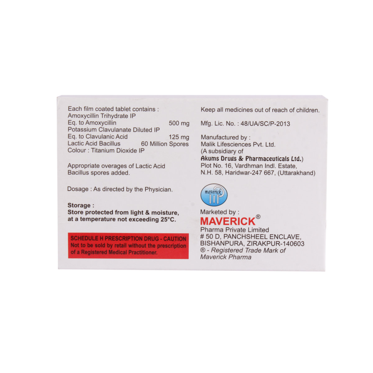 Clavric-Lb Tablet 10's, Pack of 10 TABLETS Clavric-Lb Tablet 10's, Pack of 10 TABLETS