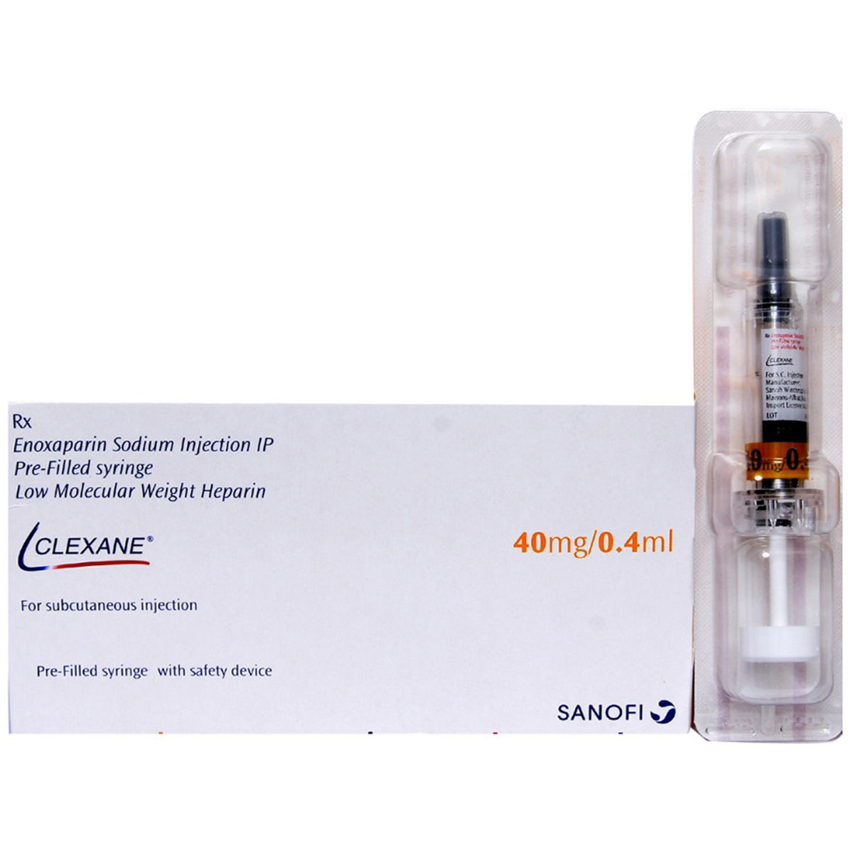 Clexane 40 mg Injection 0.4 ml, Pack of 1 INJECTION Clexane 40 mg Injection 0.4 ml, Pack of 1 INJECTION