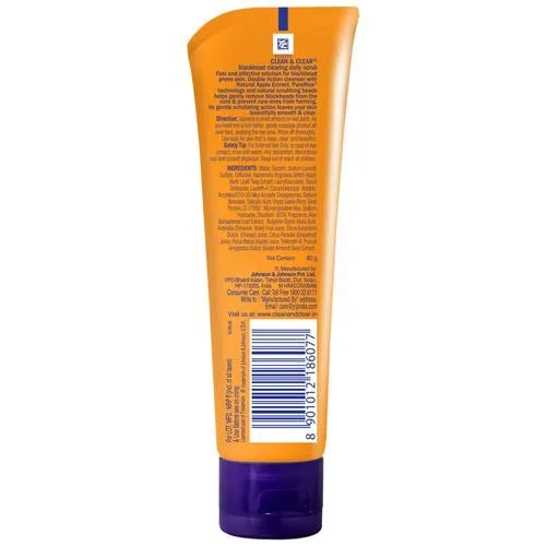 Clean & Clear Blackhead Clearing Daily Scrub 80 gm | Natural Apple Extract & Pure Rice Technology | Gentle Exfoliates | Removes Blackhead | Oil Free | For Smooth & Clear Skin | For Oily Skin, Normal Skin, Dry Skin, Pimple Prone Skin, Sensitive Skin, Pack of 1 Clean & Clear Blackhead Clearing Daily Scrub 80 gm | Natural Apple Extract & Pure Rice Technology | Gentle Exfoliates | Removes Blackhead | Oil Free | For Smooth & Clear Skin | For Oily Skin, Normal Skin, Dry Skin, Pimple Prone Skin, Sensitive Skin, Pack of 1