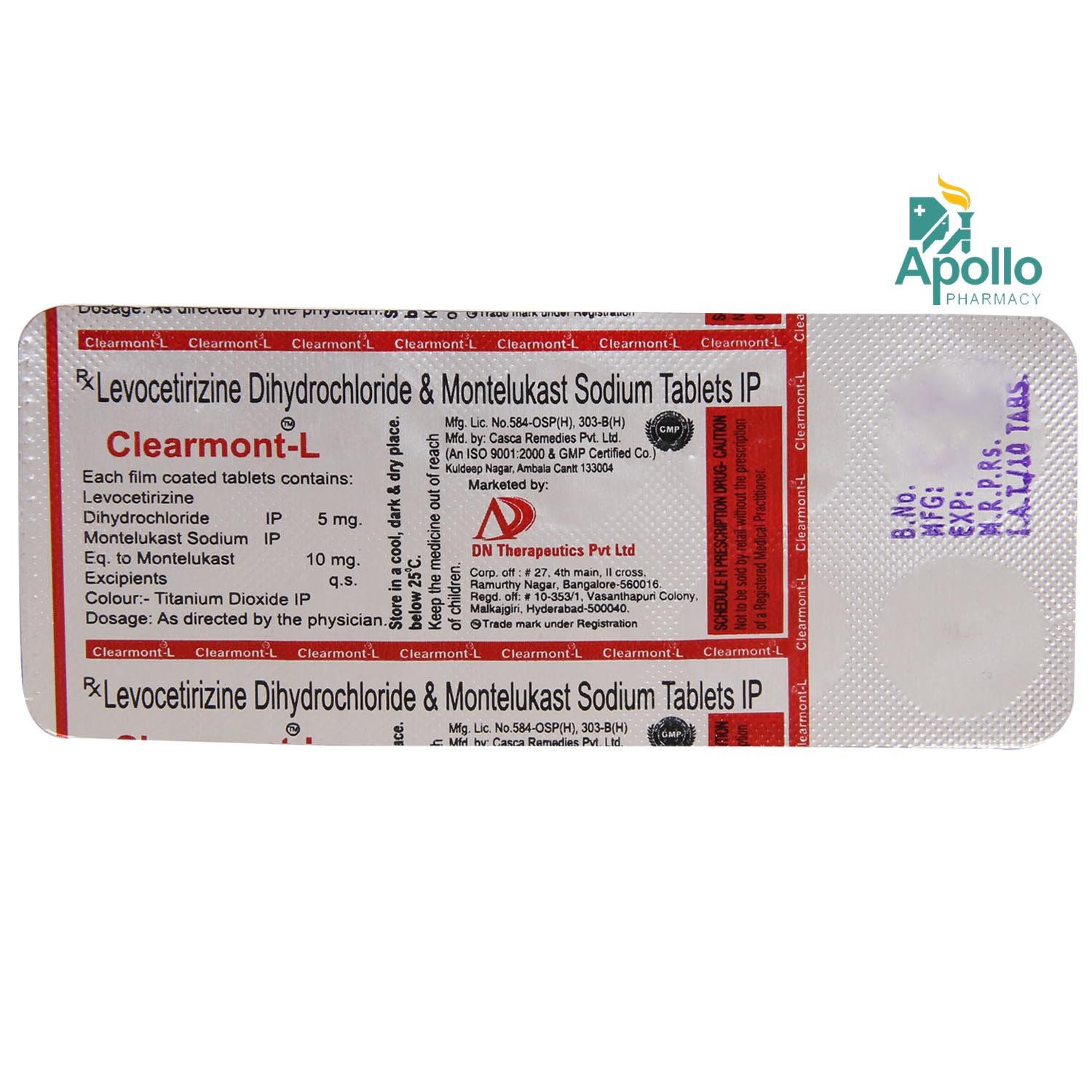 Clearmont-L Tablet 10's, Pack of 10 Clearmont-L Tablet 10's, Pack of 10