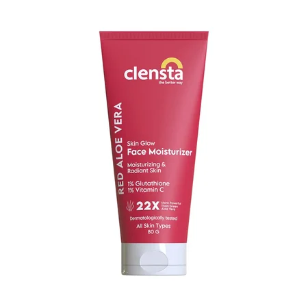 Clensta Red Aloevera Skin Glow Face Moisturizer, 80 gm