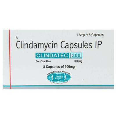 Clindatec 300 mg Capsule 8's, Pack of 8 CapsuleS