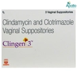 Clingen Vaginal Suppository 3's