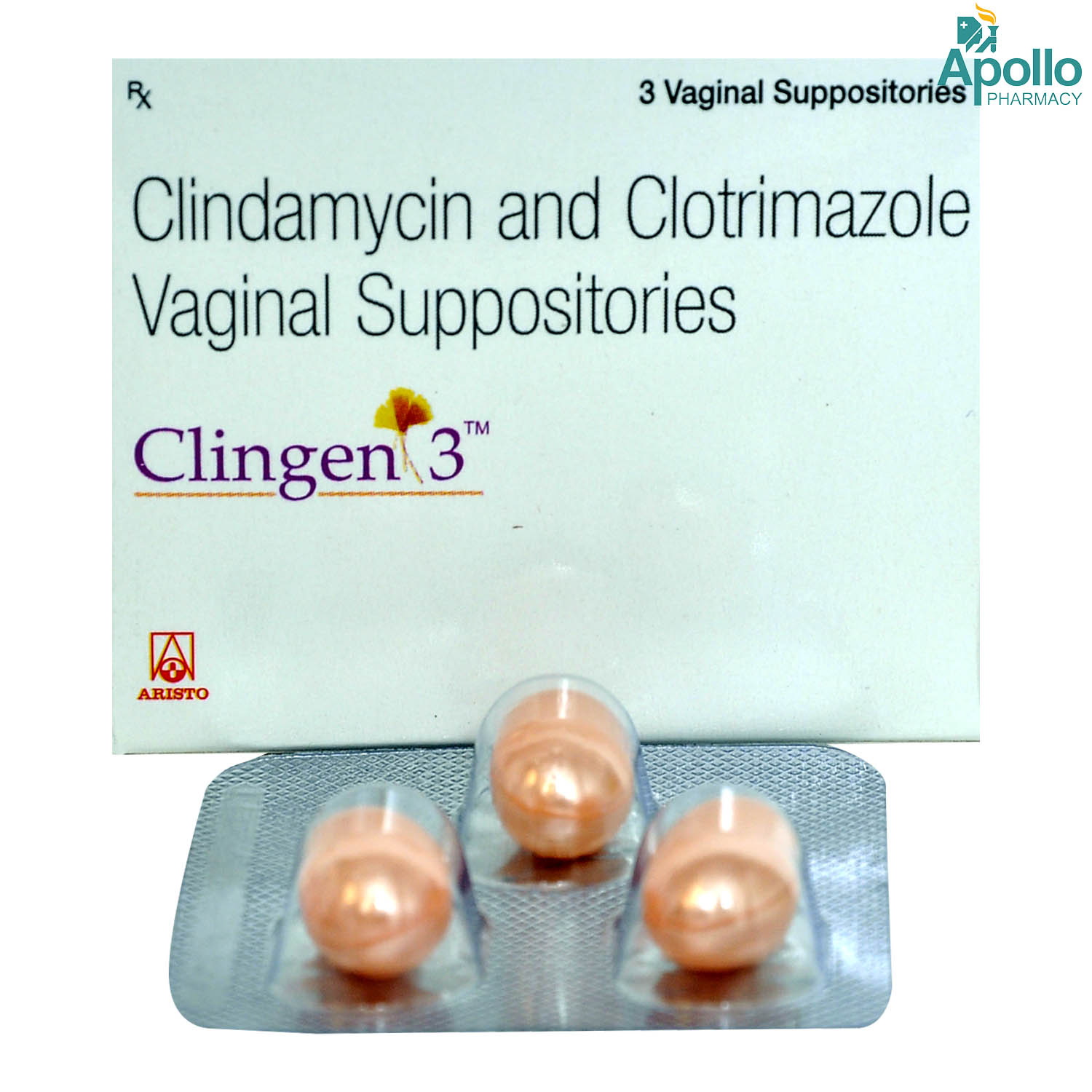 Clingen Vaginal Suppository 3's Price, Uses, Side Effects, Composition ...