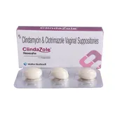 Clindazole Vaginal Suppositories 3's, Pack of 3 SUPPOSITORYS