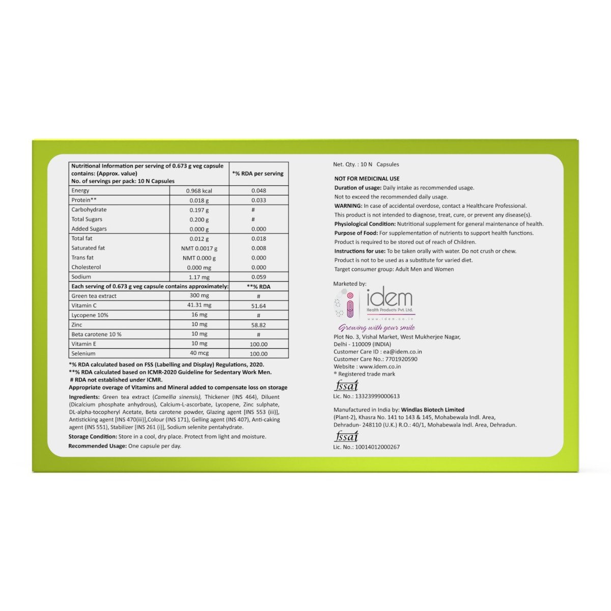 Clik Capsule 10's, Pack of 10 Clik Capsule 10's, Pack of 10