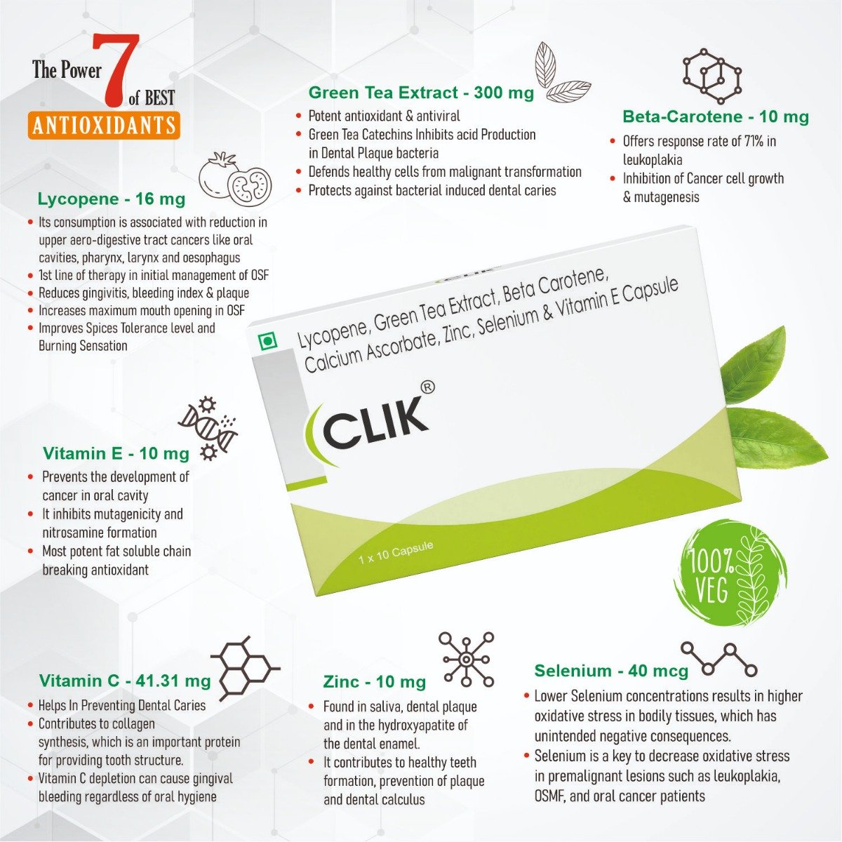 Clik Capsule 10's, Pack of 10 Clik Capsule 10's, Pack of 10