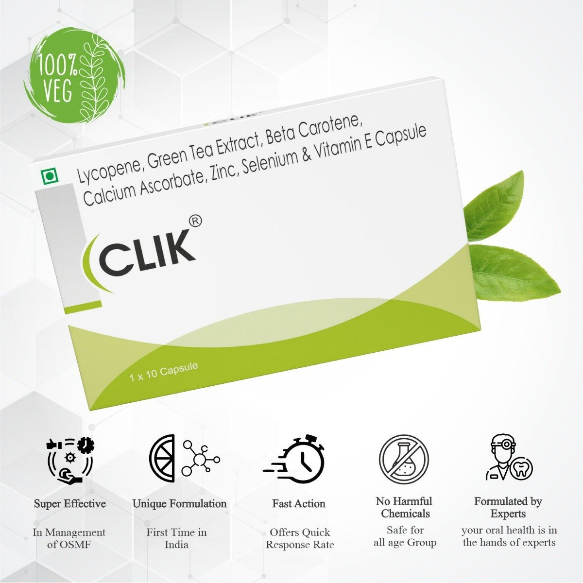 Clik Capsule 10's, Pack of 10 Clik Capsule 10's, Pack of 10