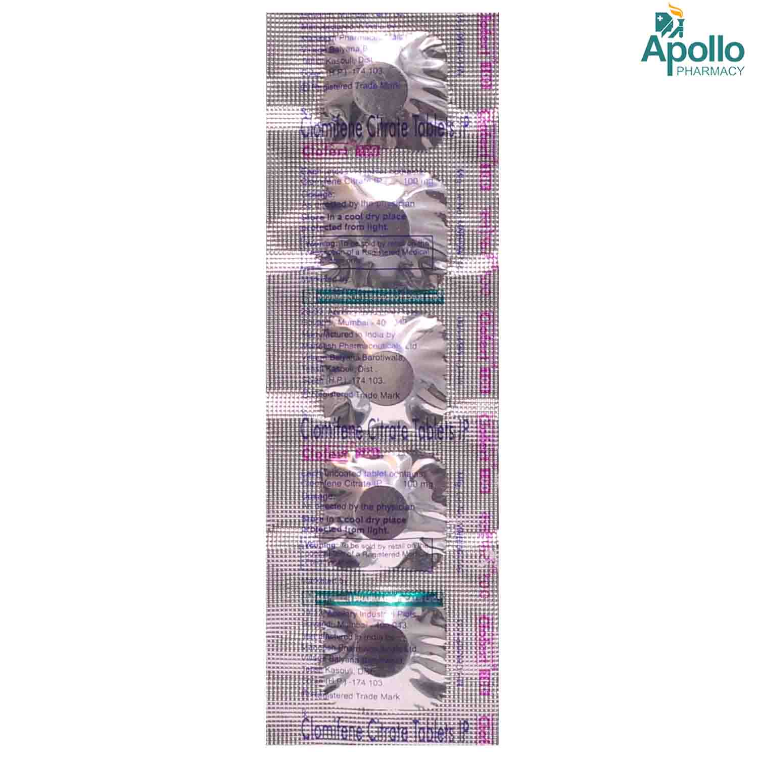 Clofert 100 Tablet 5's, Pack of 5 TABLETS Clofert 100 Tablet 5's, Pack of 5 TABLETS