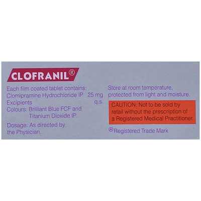 Clofranil 25 Tablet 10's, Pack of 10 TABLETS