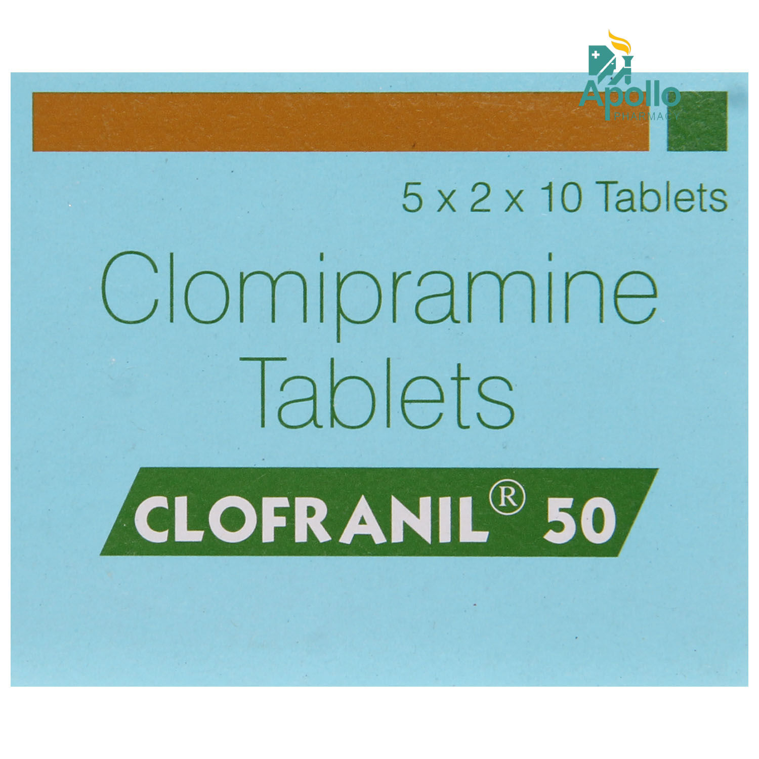 Buy Clofranil 50 Tablet 10's Online