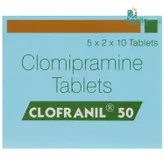 Clofranil 50 Tablet 10's, Pack of 10 TABLETS