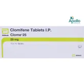 Clome 25mg Tablet 10's, Pack of 10 TABLETS