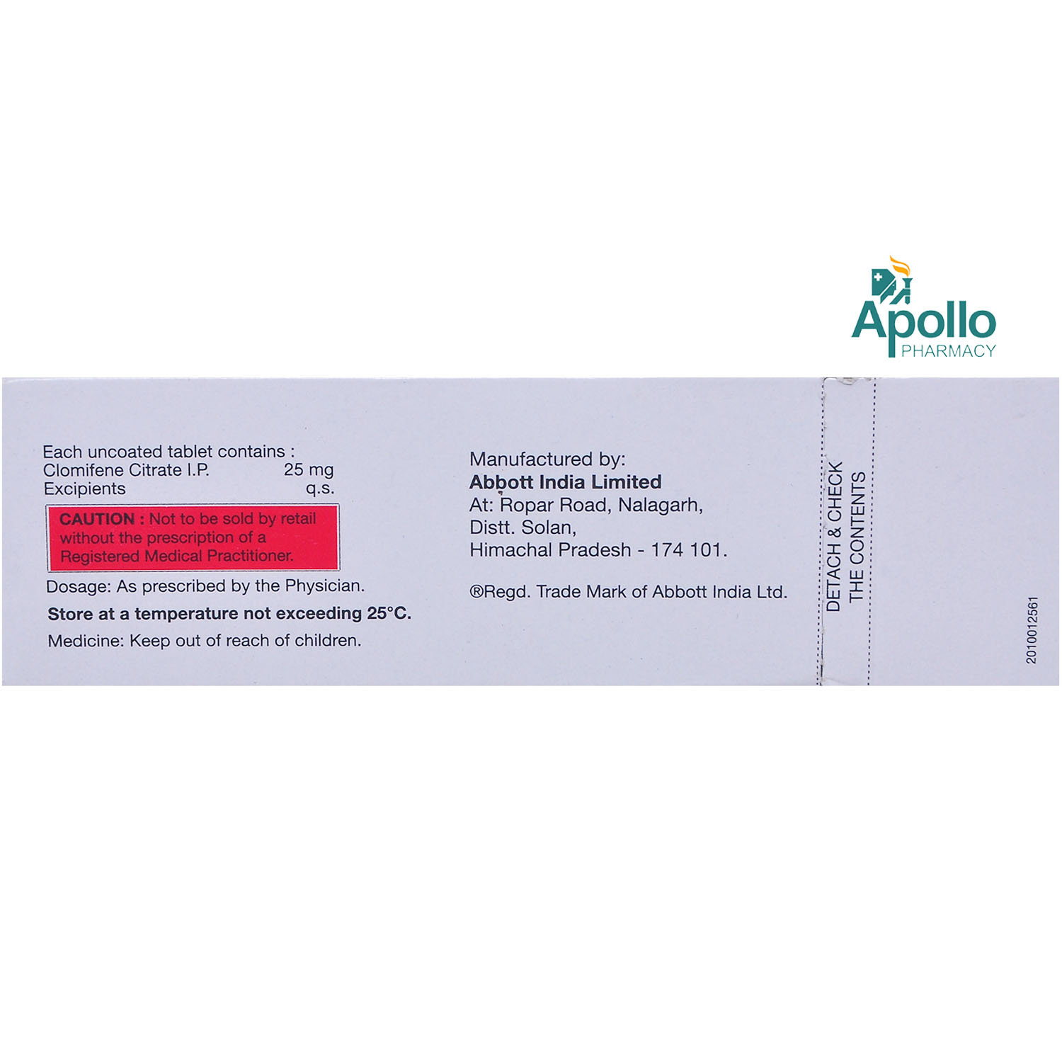 Clome 25mg Tablet 10's, Pack of 10 TABLETS Clome 25mg Tablet 10's, Pack of 10 TABLETS