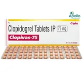 Clopivas-75 Tablet 15's, Pack of 15 TABLETS