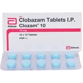 Clozam 10 mg Tablet 10's, Pack of 10 TabletS