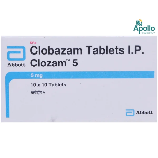 CLOZAM 5MG TABLET, Pack of 10 TABLETS