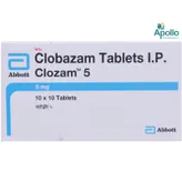 CLOZAM 5MG TABLET, Pack of 10 TABLETS