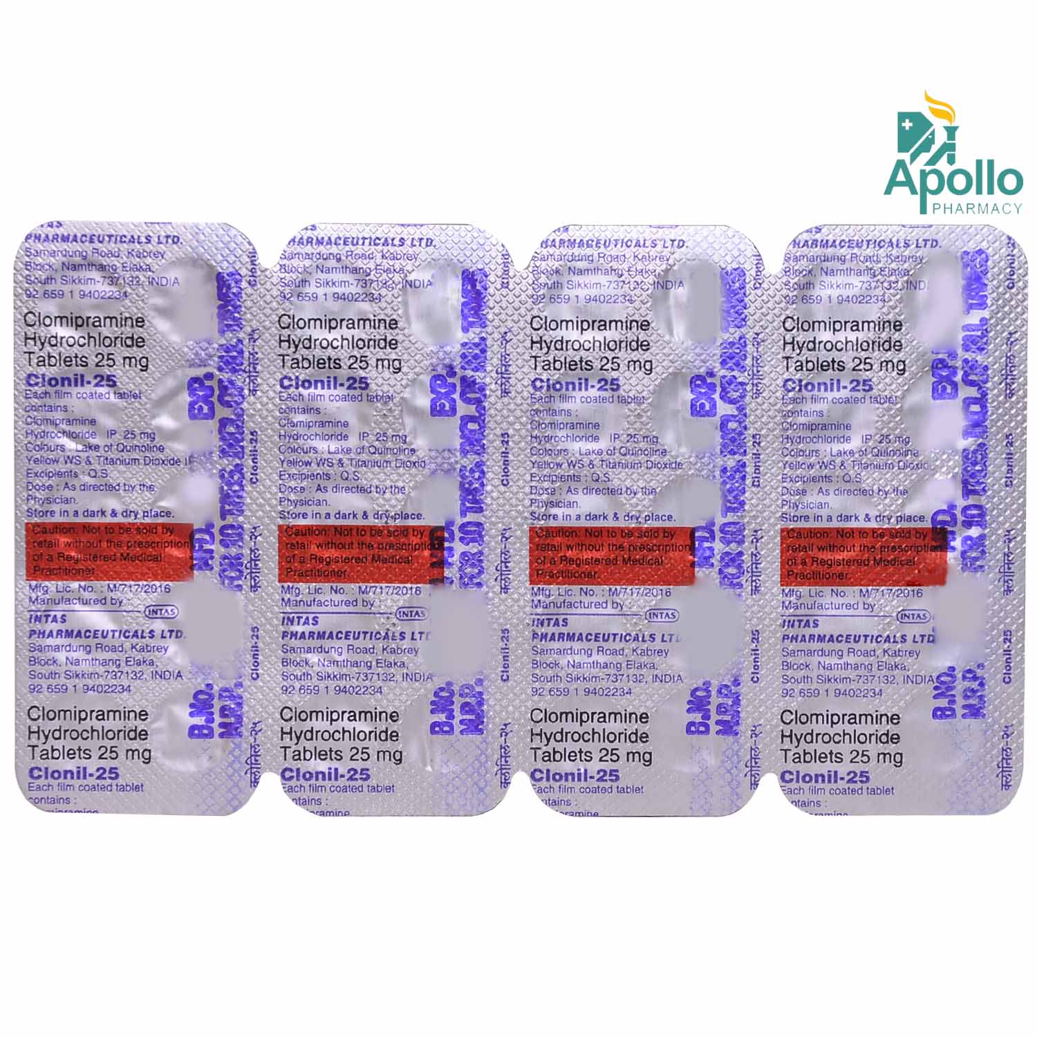 Clonil-25 Tablet 10's, Pack of 10 TABLETS Clonil-25 Tablet 10's, Pack of 10 TABLETS