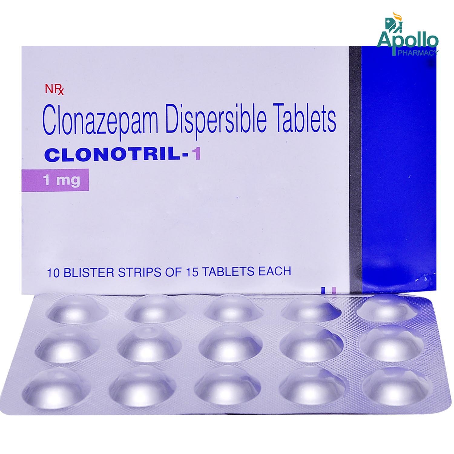 Clonotril 1 mg Tablet 10's, Pack of 10 TabletS Clonotril 1 mg Tablet 10's, Pack of 10 TabletS