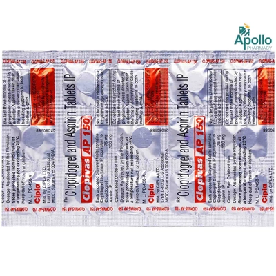 Clopivas AP 150 Tablet 15's, Pack of 15 TABLETS