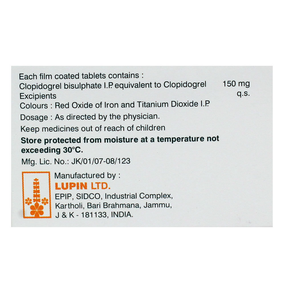Clopitab 150 Tablet 10's, Pack of 10 TABLETS Clopitab 150 Tablet 10's, Pack of 10 TABLETS