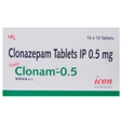 Clonam 0.5 mg Tablet 10's