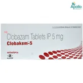 Clobakem 5 mg Tablet 10's, Pack of 10 TabletS