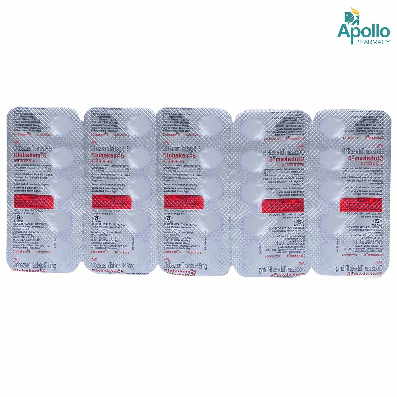 Clobakem 5 mg Tablet 10's, Pack of 10 TabletS Clobakem 5 mg Tablet 10's, Pack of 10 TabletS