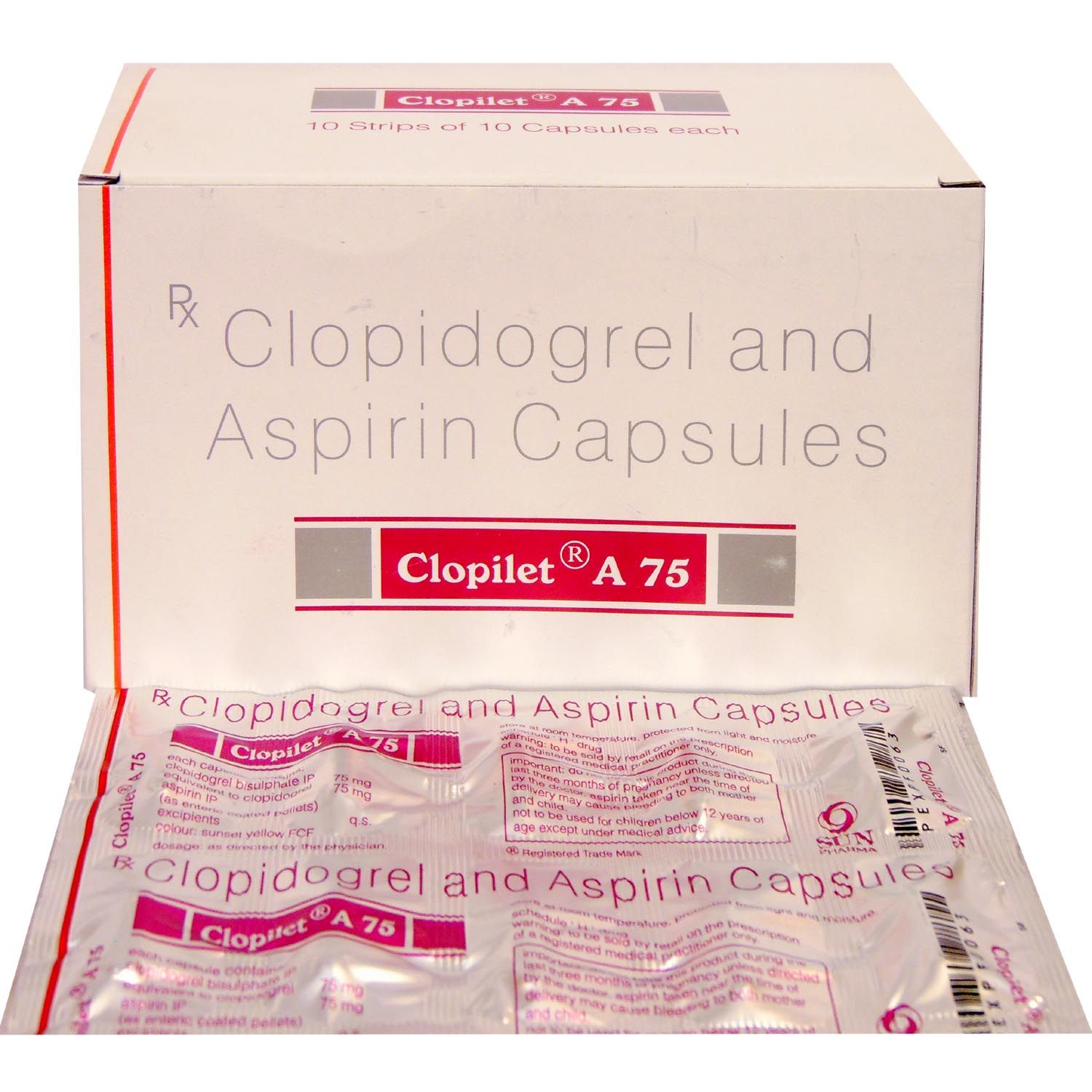 Buy Clopilet A 75 Capsule 10's Online