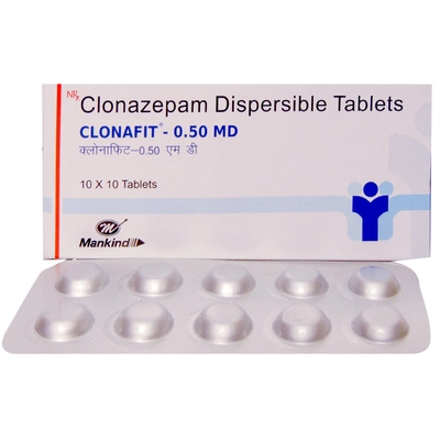 Clonafit 0.5 MD Tablet 10's, Pack of 10 TabletS