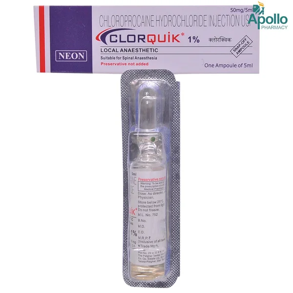 Clorquik 1% 50mg Injection 5ml