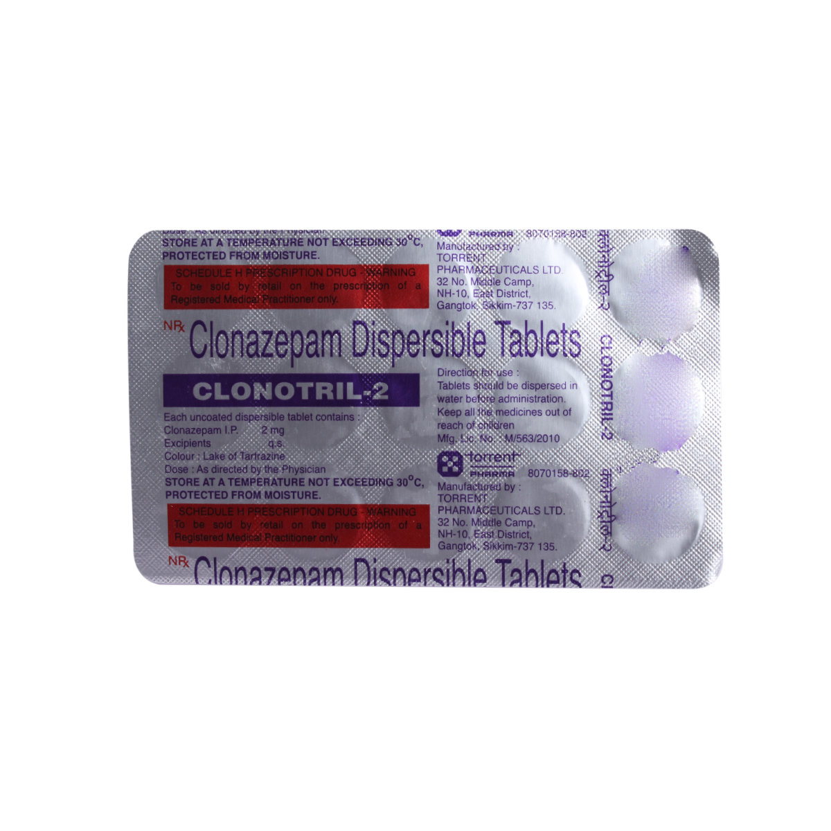 Clonotril 2 mg DT Tablet 15's, Pack of 15 TabletS Clonotril 2 mg DT Tablet 15's, Pack of 15 TabletS