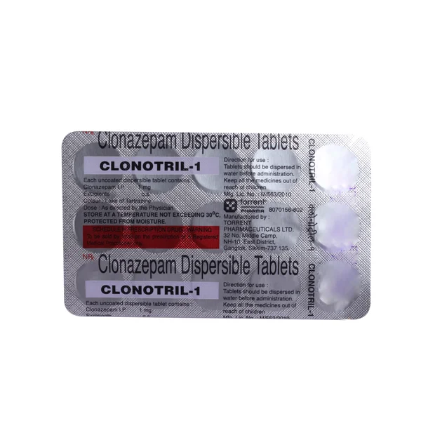 Clonotril 1mg DT Tablet 15's, Pack of 15 TabletS