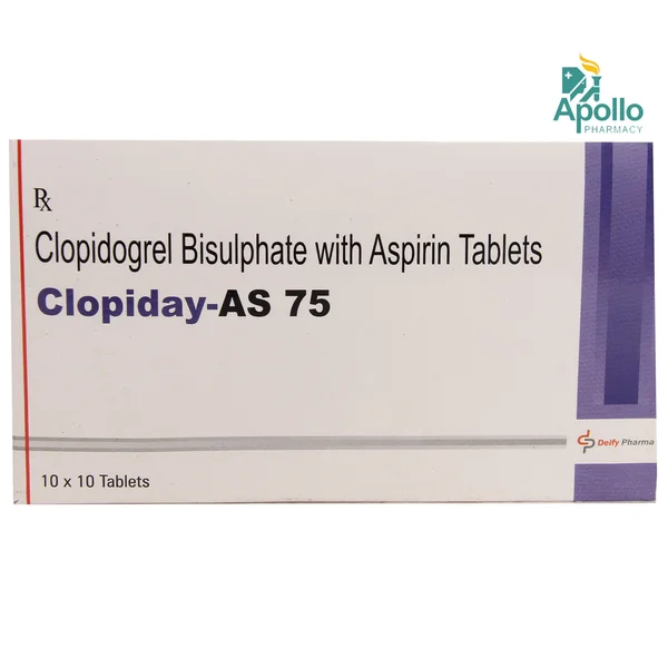 Clopiday AS 75 Tablet 10's