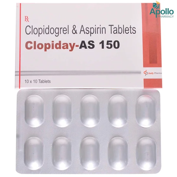Clopiday-As 150mg Tablet 10's