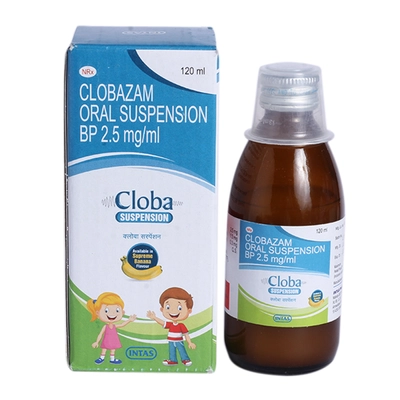 Cloba 2.5mg Banana Flav Suspension 120ml, Pack of 1 Liquid