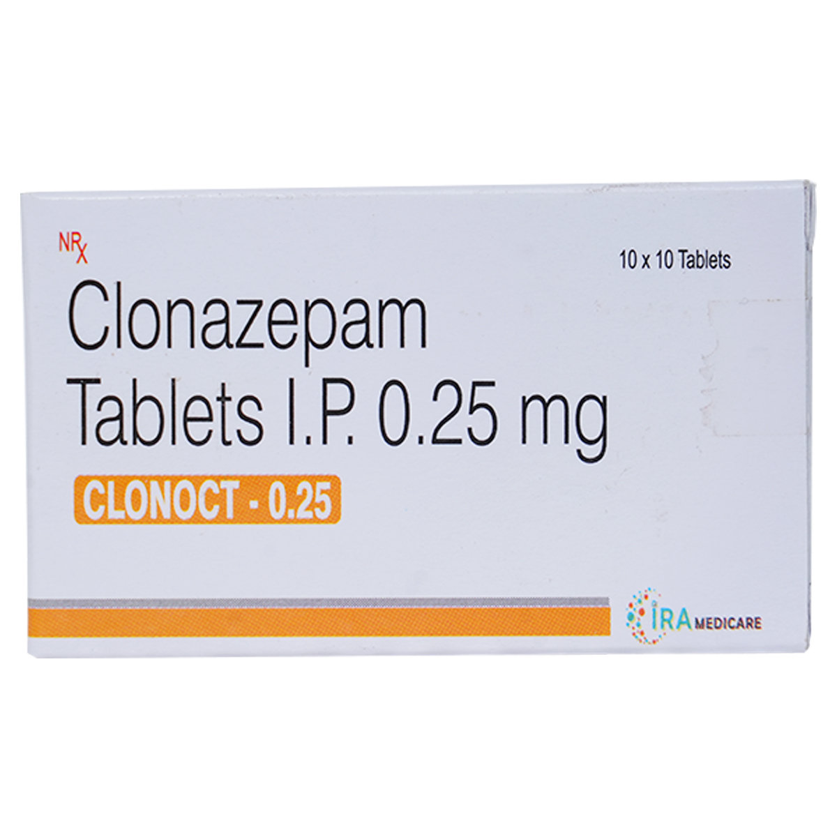 Clonoct- 0.25 Tablet 10's, Pack of 10 Clonoct- 0.25 Tablet 10's, Pack of 10