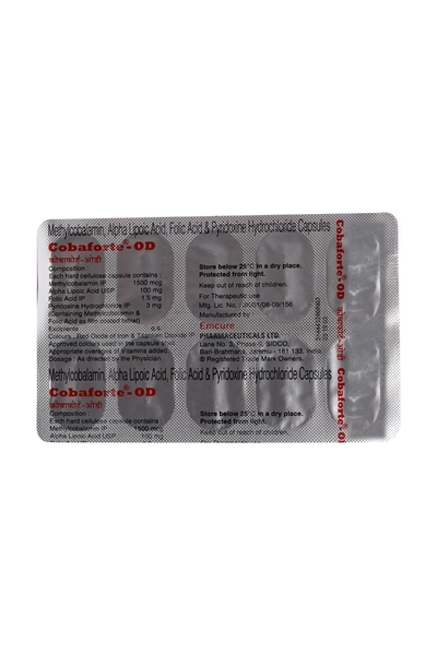 Cobaforte OD Capsule 10's, Pack of 10 CAPSULES