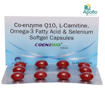 Coenzbio 10 Capsule 10's, Pack of 10 CAPSULES