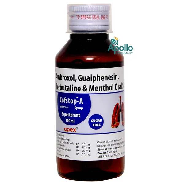 Cofstop A Syrup 100 ml, Pack of 1 Syrup