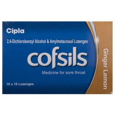 Cofsils Ginger Lemon Flavour, 10 Lozenges